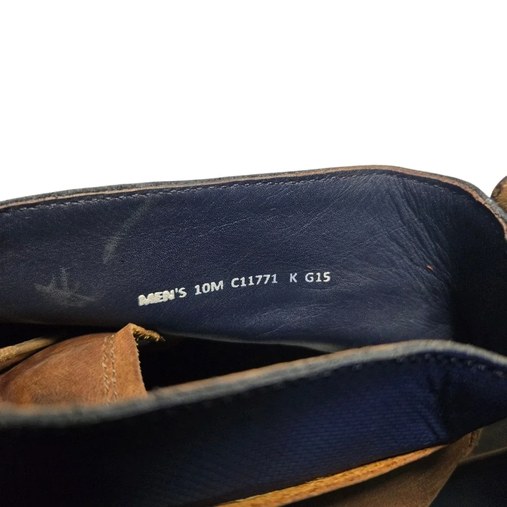 Cole Haan Shoes Men's 10 M Colton Chukka Brown Leather Blue Boots C11771